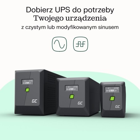 Green Cell Ups Powerproof 900W/1500Va Modyfikowana Sinusoida