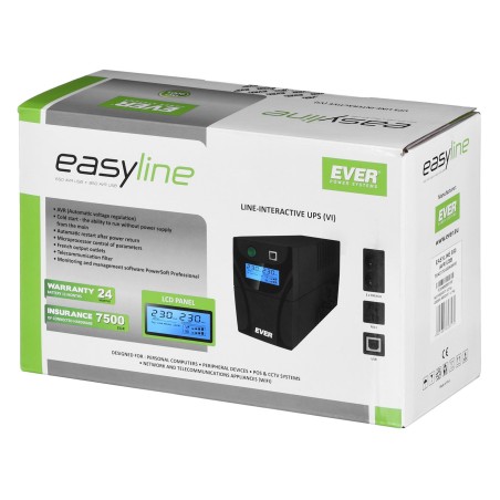 Zasilacz Ups Ever Easyline 850Avr Usb (850Va) (T/Easyto-000K85/00)
