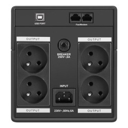 Ups Armac Home Line-Int  4X 230V Pl  H/1000E/Led