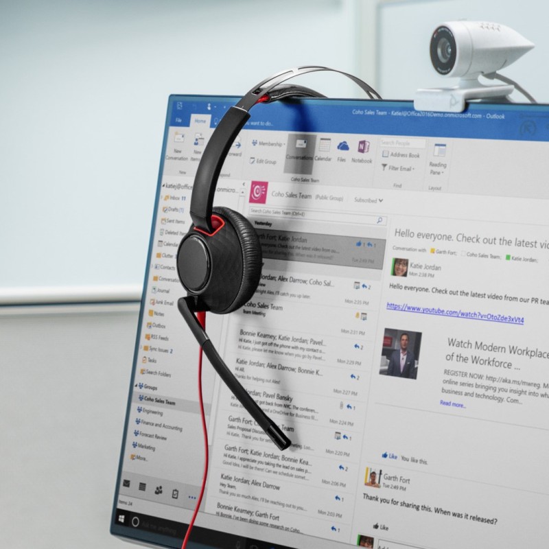 Słuchawki Poly Blackwire 5220 Stereo Usb-C Headset +3.5Mm Plug +Usb-C/A Adapter Retail Packaging