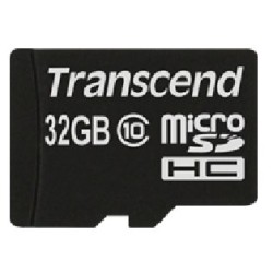 Sd Microsd Card  32Gb Transcend Sdhc Class10 W/Adapter