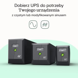 Green Cell Ups Powerproof 480W/850Va Modyfikowana Sinusoida