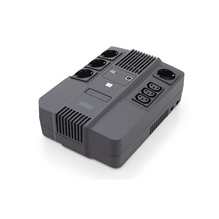 Ups Ups Line-Interactive 600Va/360Wavr 4Xschuko 3Xiec C13 1Xusb A 1X Usb B Rj45