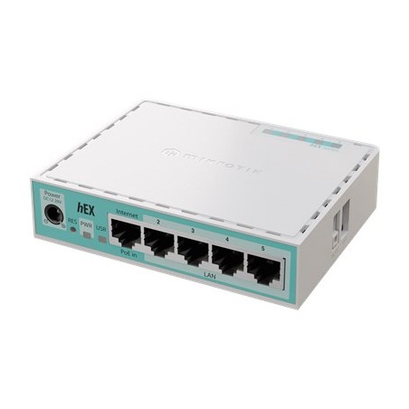 Mikrotik Hex Ruter Gigabit Ethernet Biały