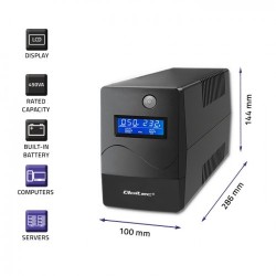 Qoltec Monolith Zasilacz Ups Podwójnej Konwersji (Online) 1 Kva 600 W 2 X Gniazdo Sieciowe