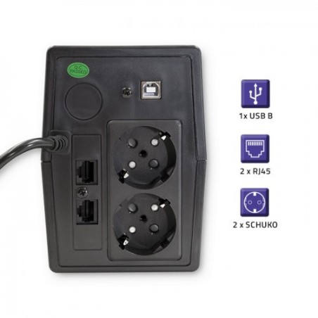 Zasilacz Awaryjny Ups | Monolith | 850Va | 480W | Lcd | Usb | Rj45