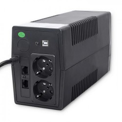 Qoltec Zasilacz Awaryjny Ups 650Va | 360W | Lcd | Usb | Rj45