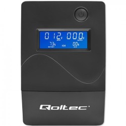 Zasilacz Ups Qoltec Monolith Podwójnej Konwersji (Online) 0,65 Kva 360 W 2 X Gniazdo Sieciowe