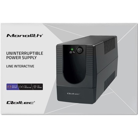 Qoltec Zasilacz Awaryjny Ups Line Interactive | Monolith | 1000Va | 600W