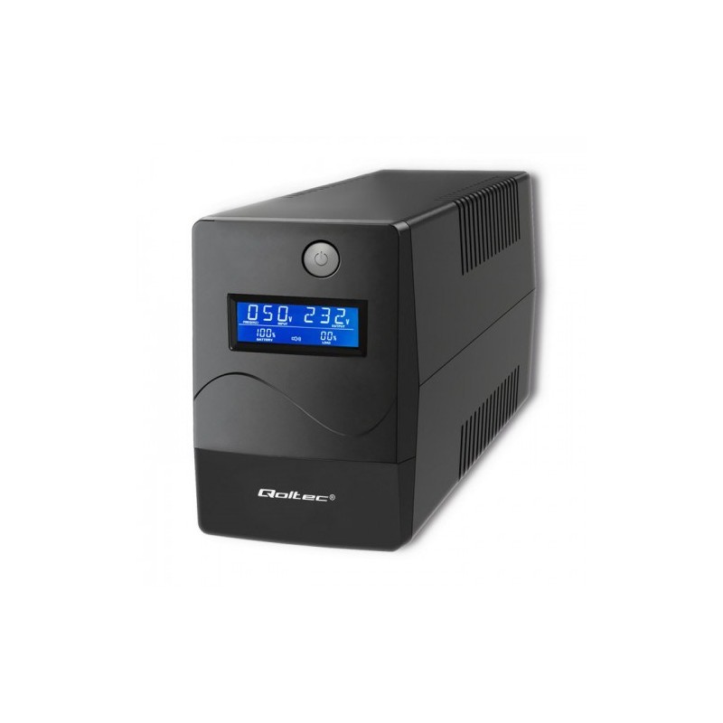 Qoltec Zasilacz Awaryjny Ups 450Va | 240W | Lcd | Usb | Rj45