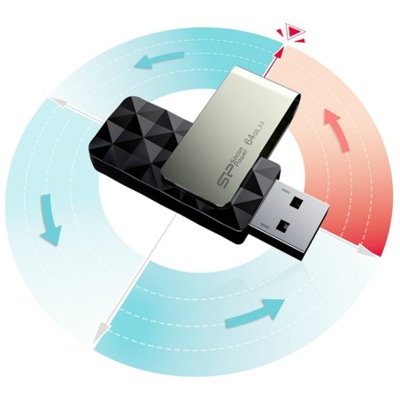 Pendrive Silicon Power Blaze B30 32Gb Usb 3.1 Kolor Czarny (Sp032Gbuf3B30V1K)