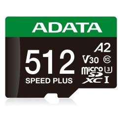 Karta Pamięci Memory Micro Sdxc 512Gb Uhs-I Adata Ud512Gui3V30A2Sp-Ra1