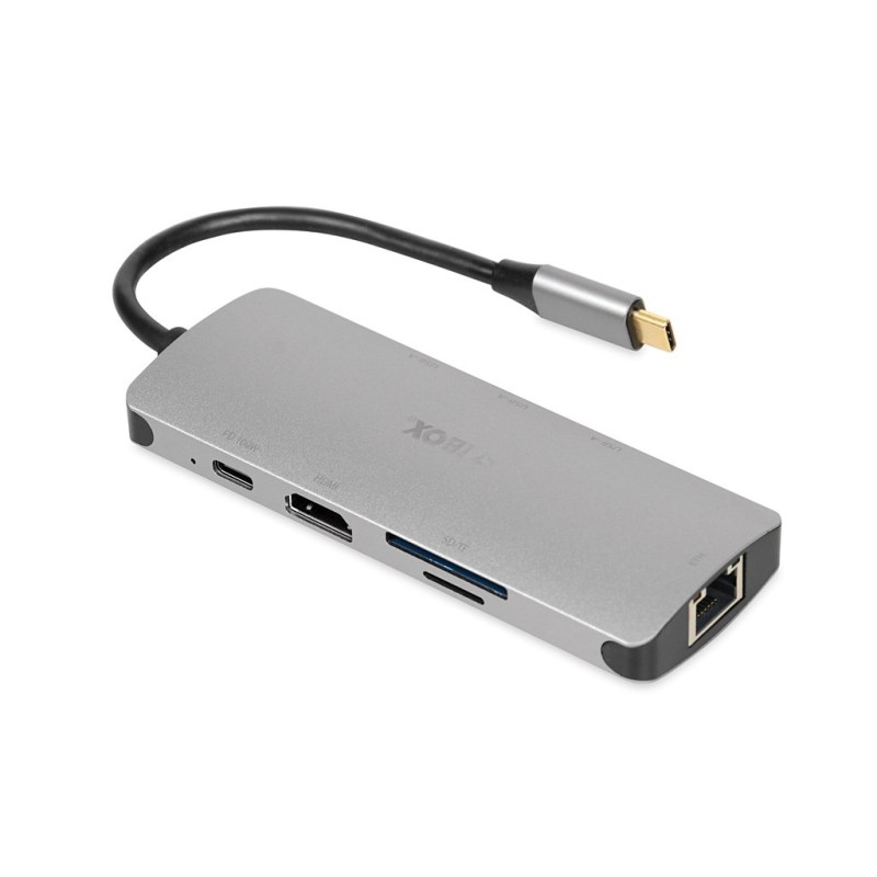 Ibox Hub Usb Iuh3Rj4K Usb3.2 Lan Hdmi 4K Pd100W