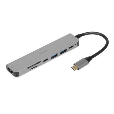 Ibox Hub Usb Iuh3Sl4K Slim Usb3.2 Hdmi 4K Pd100W