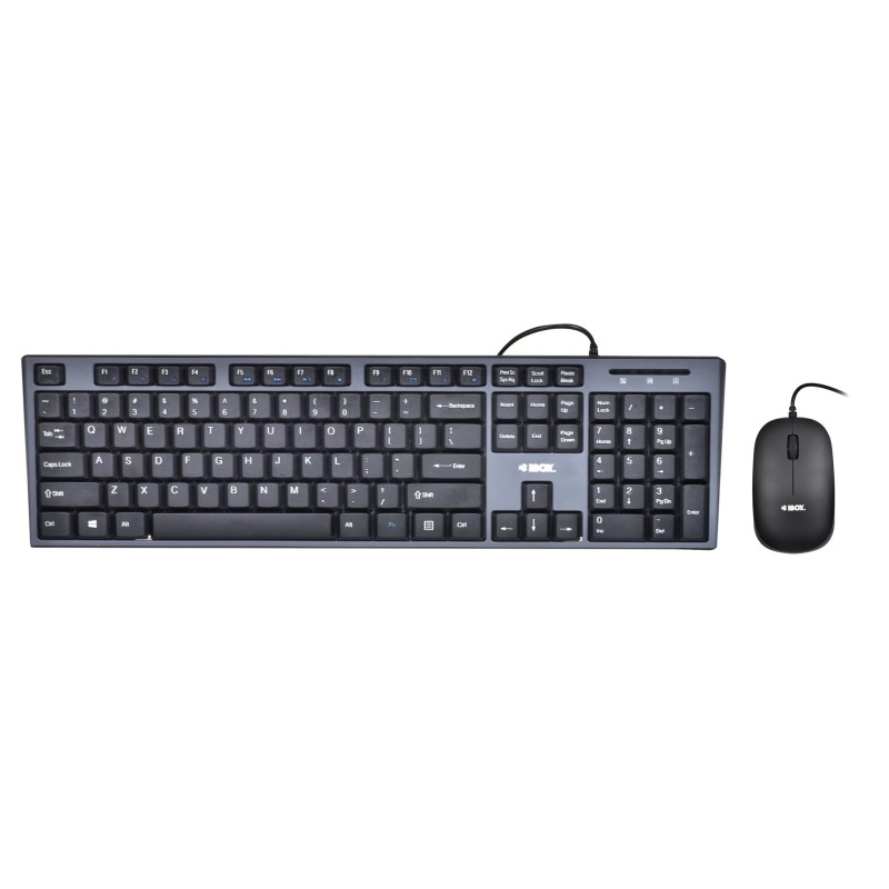 Zestaw Klawiatura + Mysz Ibox Ikms606 (Usb 2.0  (Us)  Kolor Czarny  Optyczna  800 Dpi)