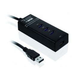 Hub Ibox Usb 3.0 Czarny 4-Porty Iuh3Fb (4X Usb 3.0  Kolor Czarny)