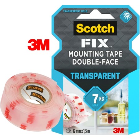 Taśma Montażowa Scotch Fix 19Mm/1.5M Transparentna
