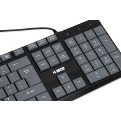 Ibox Klawiatura Przewodowa Eris, Grey