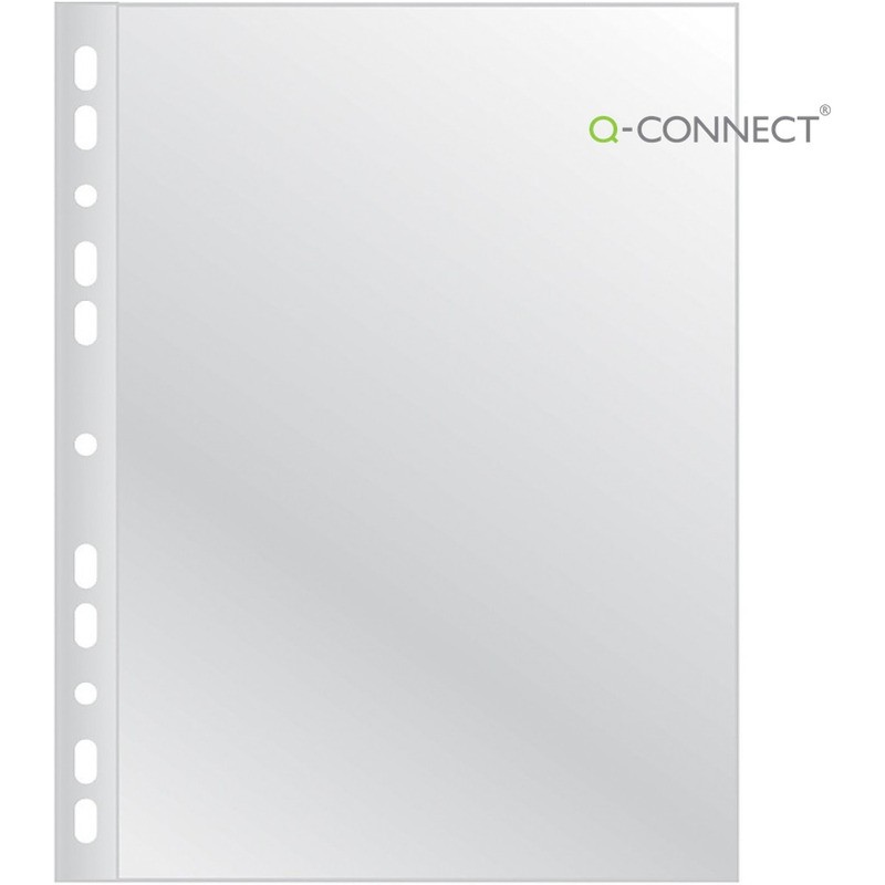 Koszulki Q-Connect A4/90Μm Poszerzane Krystaliczne (50)