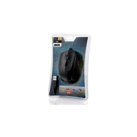 Mysz Ibox I005 Laserowa Przewodowa, Usb Imlaf005 (Laserowa  1600 Dpi  Kolor Czarny)