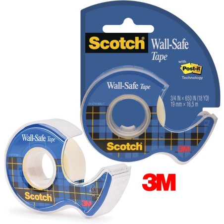 Taśma Biurowa Scotch Wall-Safe 19Mm/16.5M Transparentna