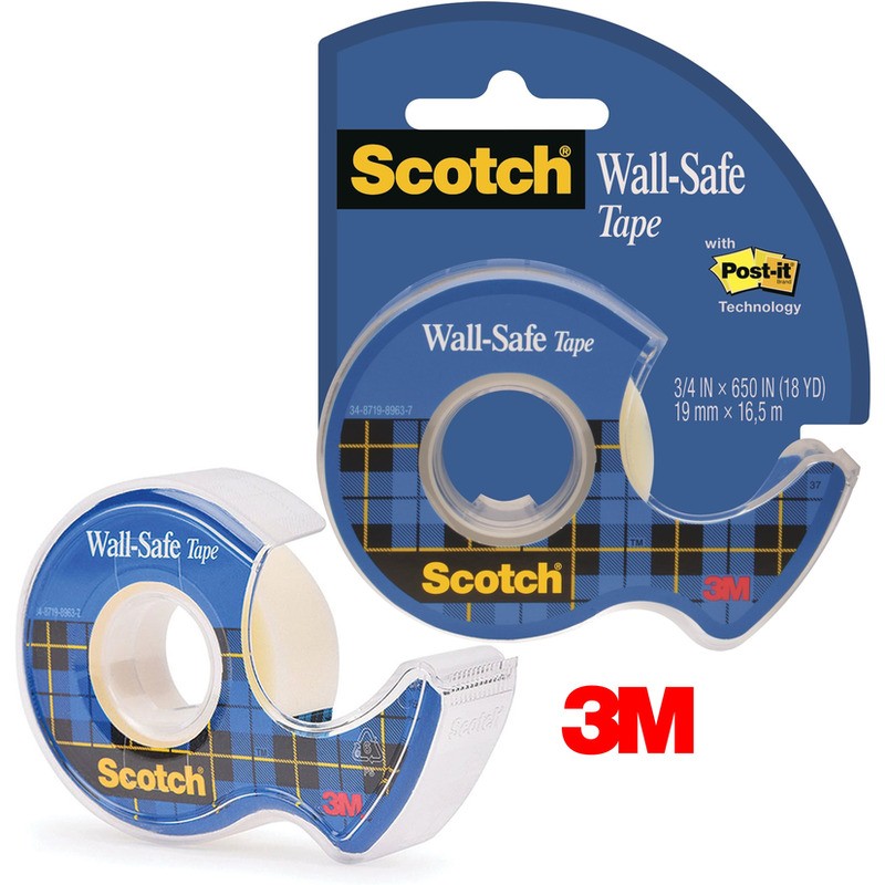 Taśma Biurowa Scotch Wall-Safe 19Mm/16.5M Transparentna