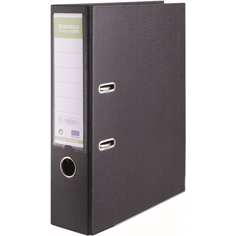 Segregator Donau Premium Maxi Fsc A4/80Mm Czarny