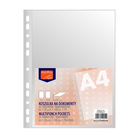 Koszulki Myoffice A4/40Μm Groszkowe (100)