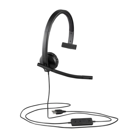 Logitech H570E Zestaw Słuchawkowy Przewodowa Opaska Na Głowę Biuro/Centrum Telefoniczne Usb Typu-A Czarny