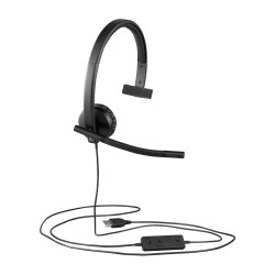 Logitech H570E Zestaw Słuchawkowy Przewodowa Opaska Na Głowę Biuro/Centrum Telefoniczne Usb Typu-A Czarny