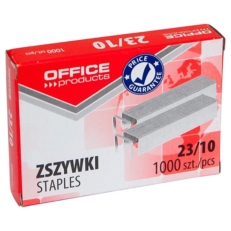 Zszywki Office Products, 23/10, 1000Szt.