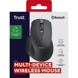 Mysz Bezprzewodowa Trust Ozaa+ Multi-Connect Czarna (24820)
