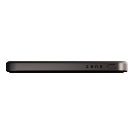 Zens Slim Qi2 Aluminium Powerbank - Magnetyczny Powerbank 5000 Mah Kompatybilny Z Magsafe I Qi2 (Black)