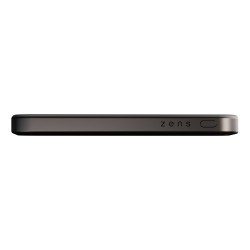 Zens Slim Qi2 Aluminium Powerbank - Magnetyczny Powerbank 5000 Mah Kompatybilny Z Magsafe I Qi2 (Black)