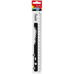 Linijka Plastikowa 20Cm Gr-896E Przezroczysta Fiorello 130-1913