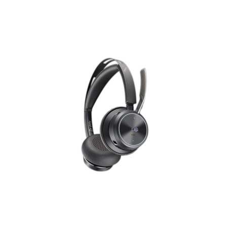 Poly Zestaw Słuchawkowy Voyager Focus 2 Z Certyfikatem Microsoft Teams Usb-C-C + Przejściówka Usb-C/A