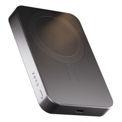 Zens Slim Qi2 Aluminium Powerbank - Magnetyczny Powerbank 10000 Mah Kompatybilny Z Magsafe I Qi2 (Black)