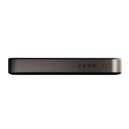 Zens Slim Qi2 Aluminium Powerbank - Magnetyczny Powerbank 10000 Mah Kompatybilny Z Magsafe I Qi2 (Black)