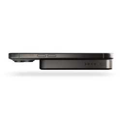 Zens Slim Qi2 Aluminium Powerbank - Magnetyczny Powerbank 10000 Mah Kompatybilny Z Magsafe I Qi2 (Black)