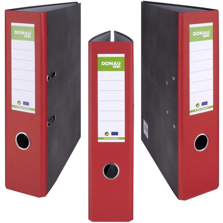 Segregator Donau Eco A4/80Mm Czerwony