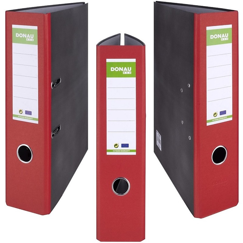 Segregator Donau Eco A4/80Mm Czerwony
