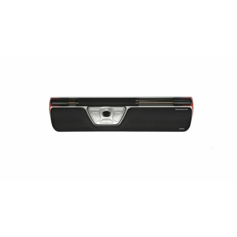 Contour Design Rollermouse Czerwony, Przewodowy, Usb Type-C, 2800 Dpi, Srebrny