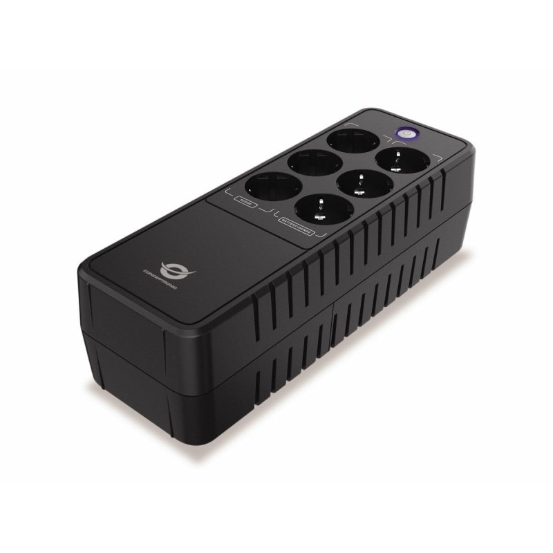 Zasilacz Ups Conceptronic 850Va/490W/6Xschuko/Rj45 In/Out Office Black