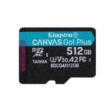 Kingston Microsdxc Canvas Go Plus 512Gb + Adapter