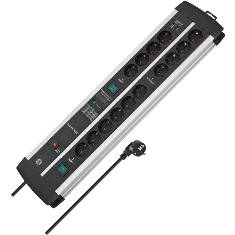 Brennenstuhl Listwa Zasilająca Ppl Duo 14X 3M 2Xusb