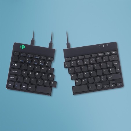 R-Go Tastatur Split   Break Us-Layout     Verkabelt  Schwarz
