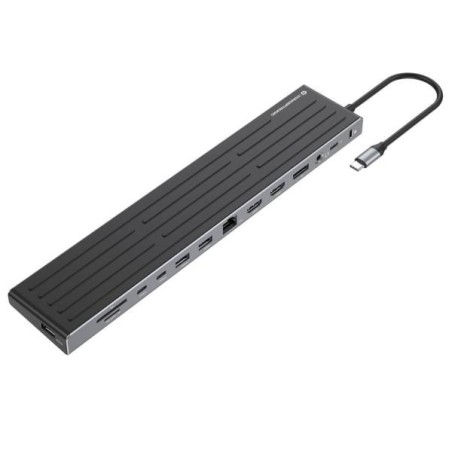 Stacja Dokująca Conceptronic 14-1 Usb-C- 2Xhdmi/Dp/2Xusb-C/+ 18Cm Bk