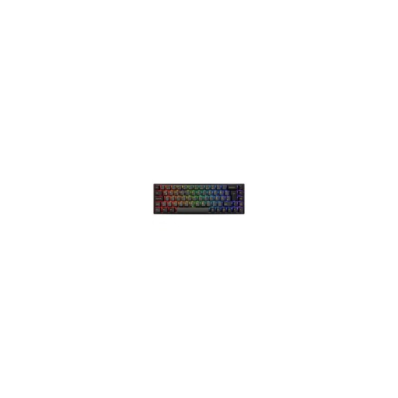 Akko 3068B Plus Black&Gold Wireless Gaming Tastatur, Mechanisch, Rgb - V3 Cream Yellow, Iso (De), Schwarz