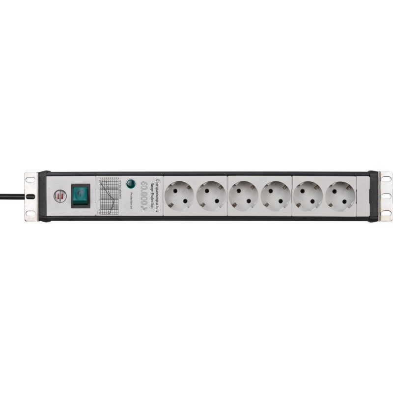 Brennenstuhl 48,30Cm (19") Listwa Zasilająca Premium-Line, 6-Drożna - Na Rynek: D / Nl / A / L - 1 Element (1156057696)