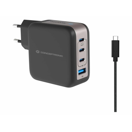 Conceptronic Ładowarka 4Port Gan 3Xusb-C/1Xa 100Wpd3.0/Pps Sw